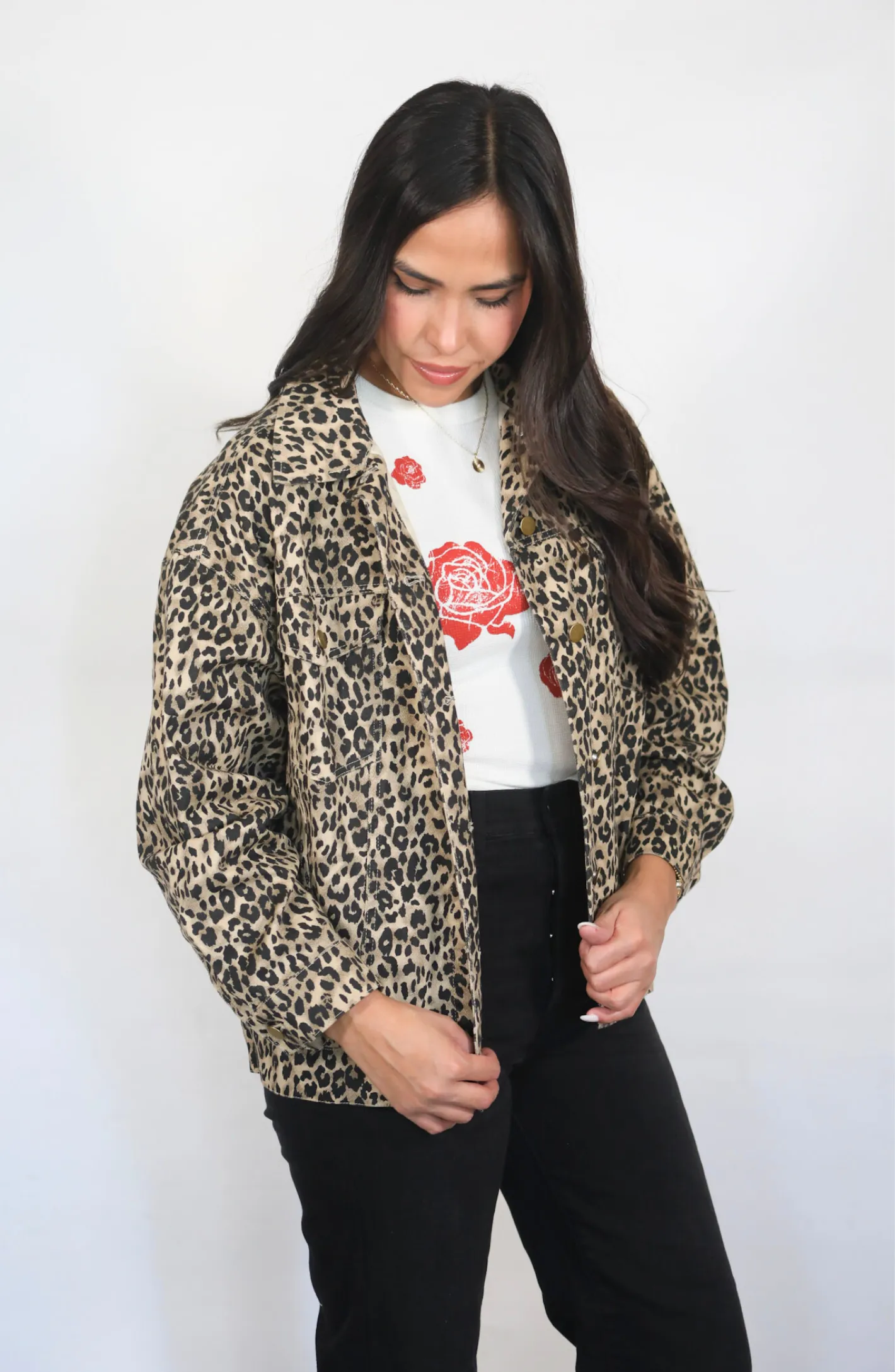 Freshly Fierce Leopard Oversized Jacket