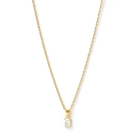 Gia Gold Necklace - Stone