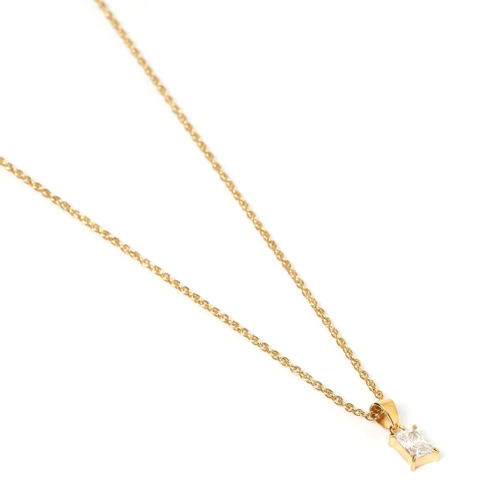 Gia Gold Necklace - Stone