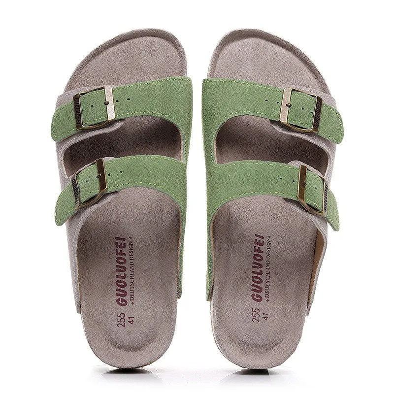 Groovywish Men Casual Orthopedic Sandals Colorful Retro Beash Slides