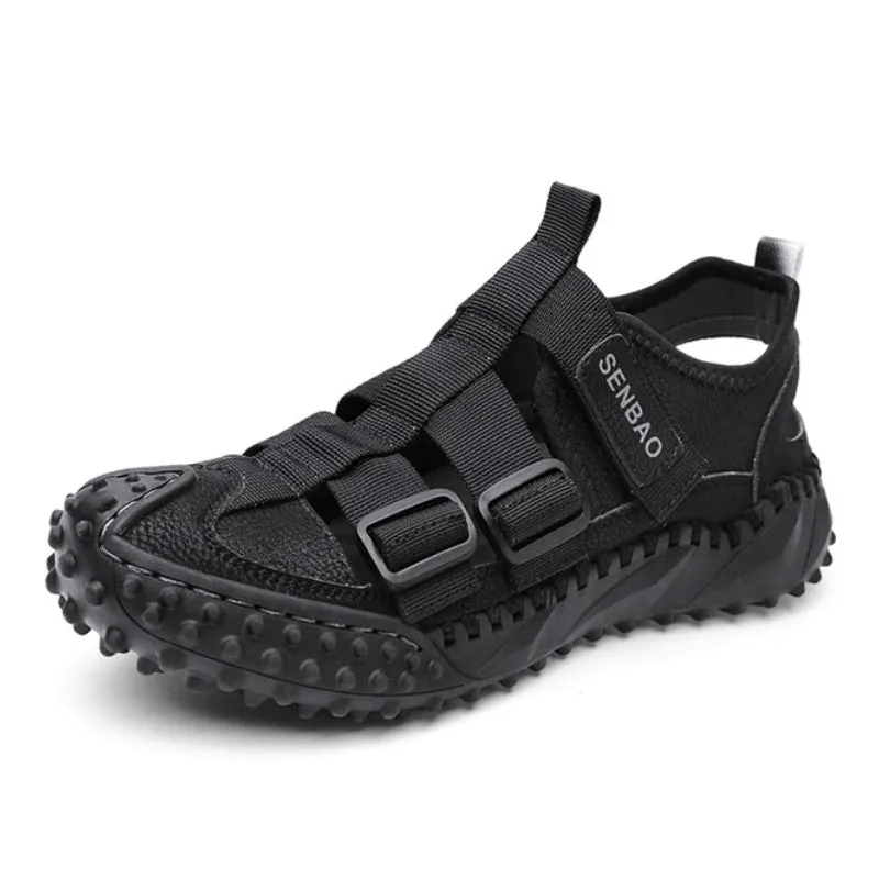 Groovywish Men Orthopedic Sandals Open Back Anti-collision Round Toe Trendy 2023