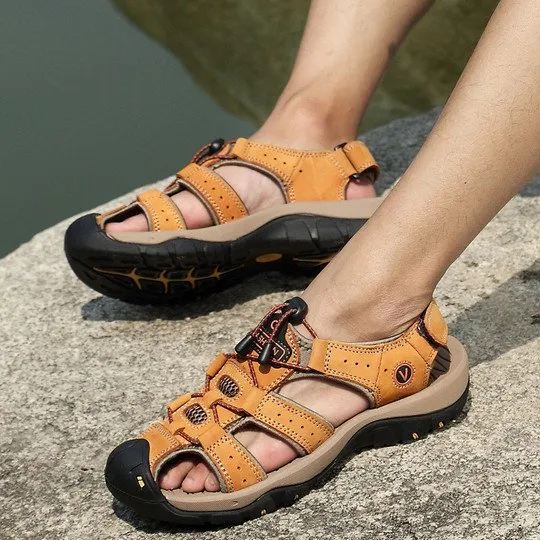 Groovywish Orthopedic Sandals For Men Hollow Casual