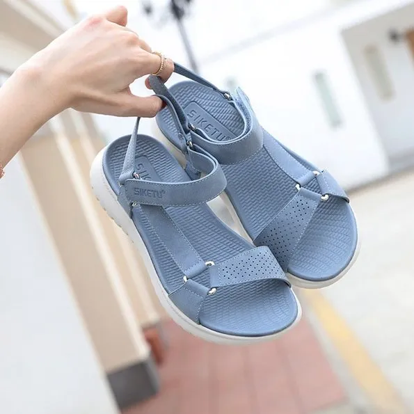 GroovyWish Orthopedic Sandals For Women EVA Foldable Sole Velcro Arch Support Summer Fashion