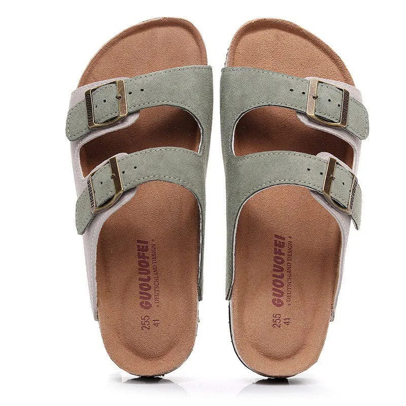 Groovywish Summer 2023 Men Retro Casual Orthopedic Sandals Arch Support Slides