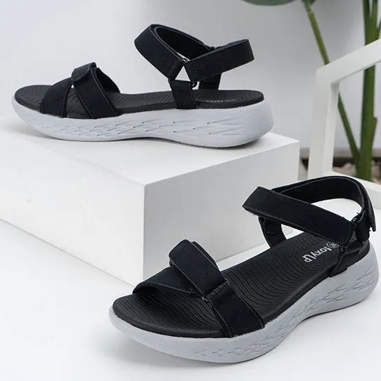 GroovyWish Velcro Buckle EVA Platform Orthopedic Sandals For Women Casual Summer 2023