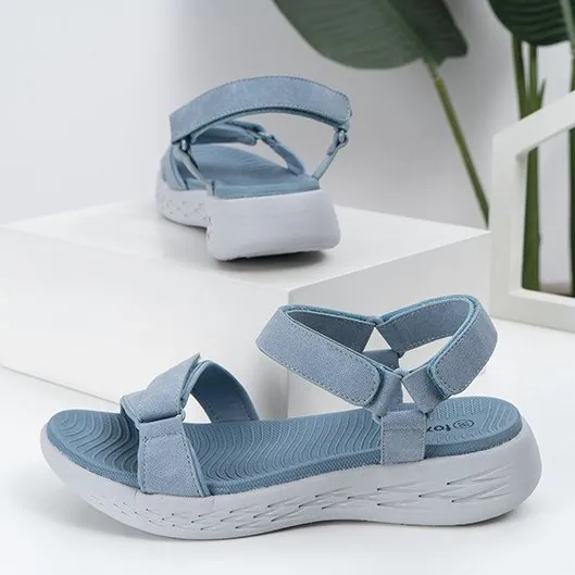 GroovyWish Velcro Buckle EVA Platform Orthopedic Sandals For Women Casual Summer 2023