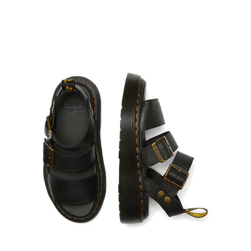 Gryphon Quad Black Pisa Sandals