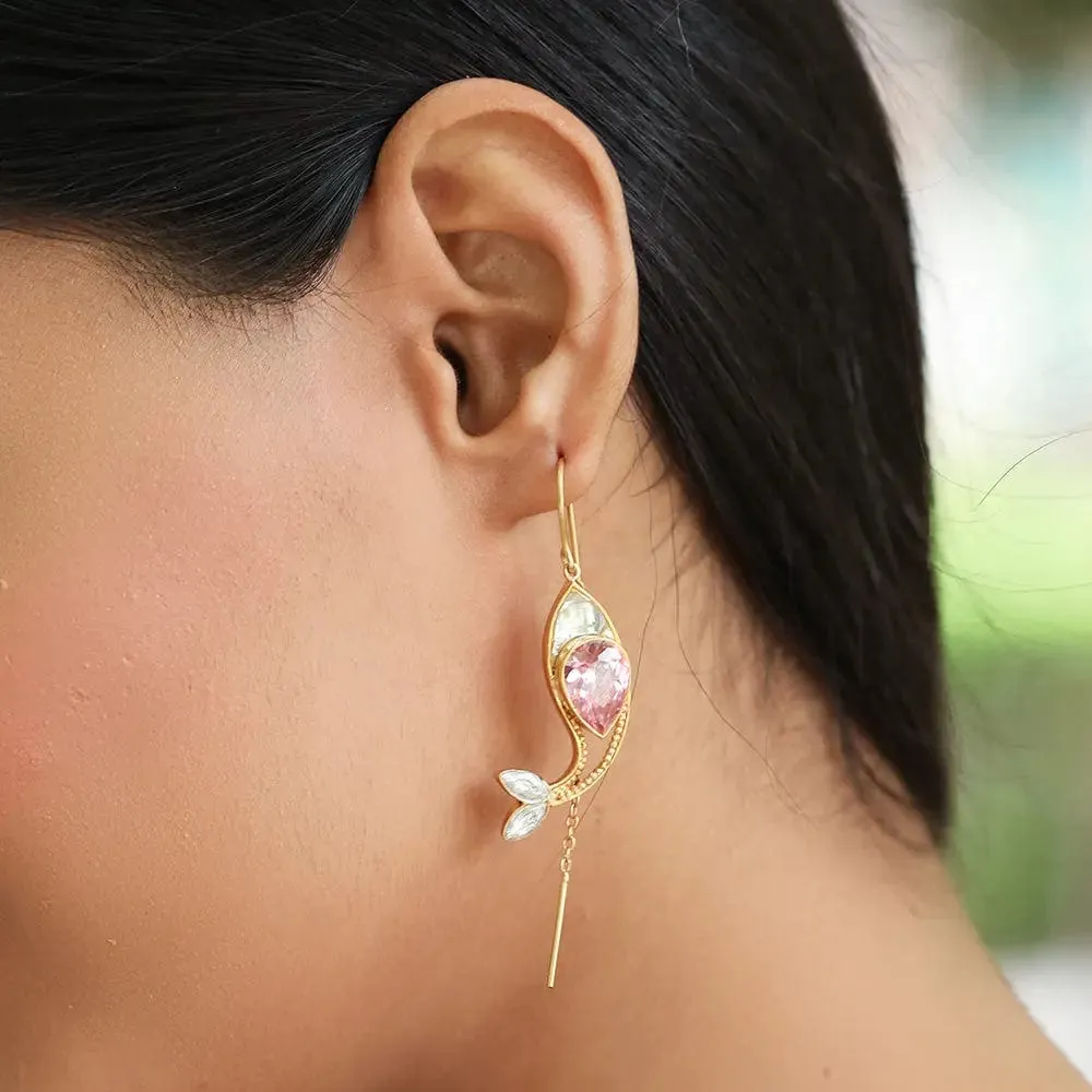 Gulabo Fish Sui Dhaga Earring