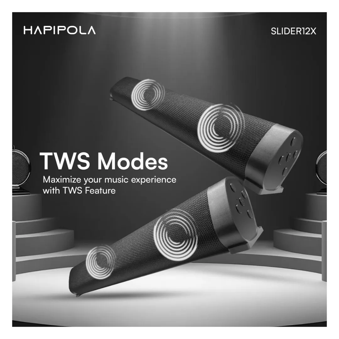 Hapipola Slider 12X Bluetooth Speaker