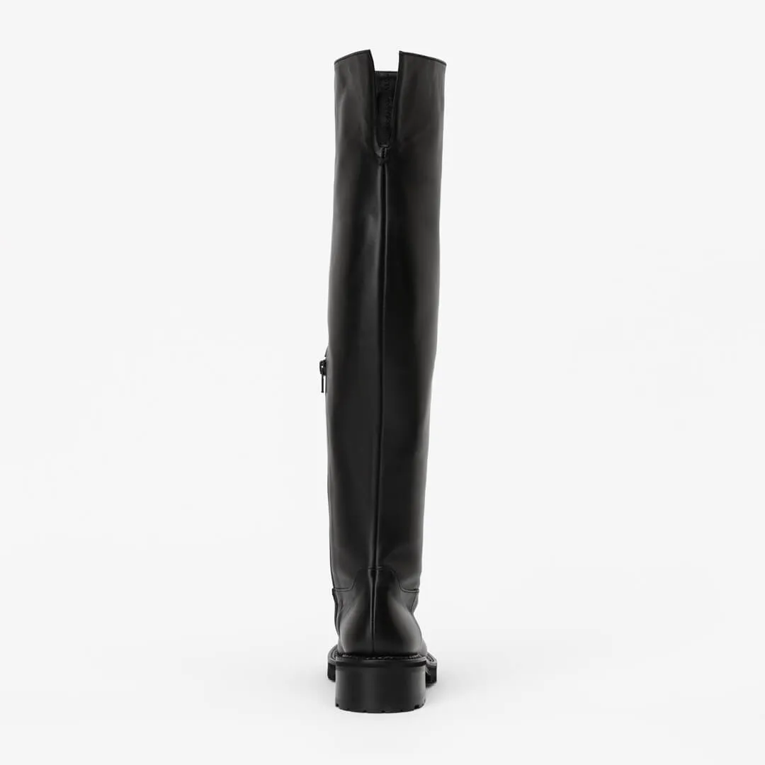 INES - thigh high leather boots