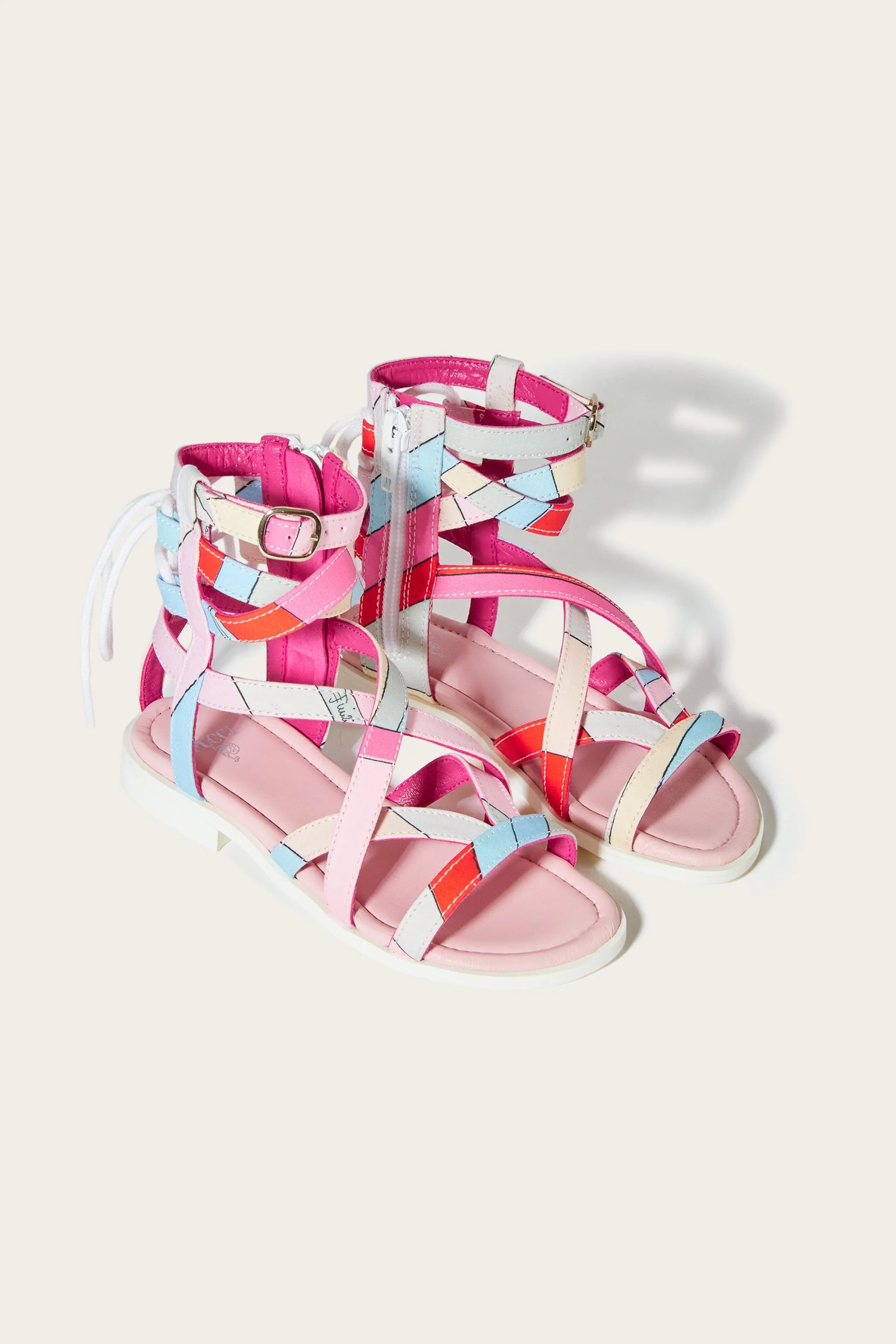 Iride-Print Sandals