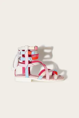 Iride-Print Sandals