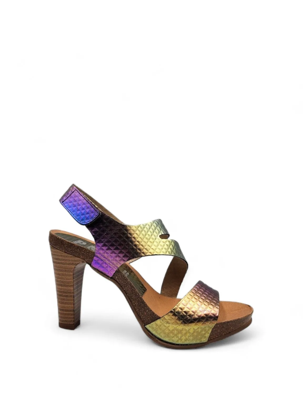 Iridescent Peggy Heel Sandals