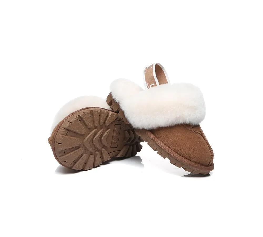 Kids Ugg Slingback Slippers Sandals Waffle Plus