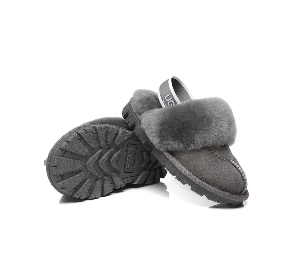 Kids Ugg Slingback Slippers Sandals Waffle Plus