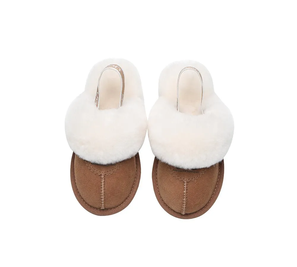 Kids Ugg Slingback Slippers Sandals Waffle Plus