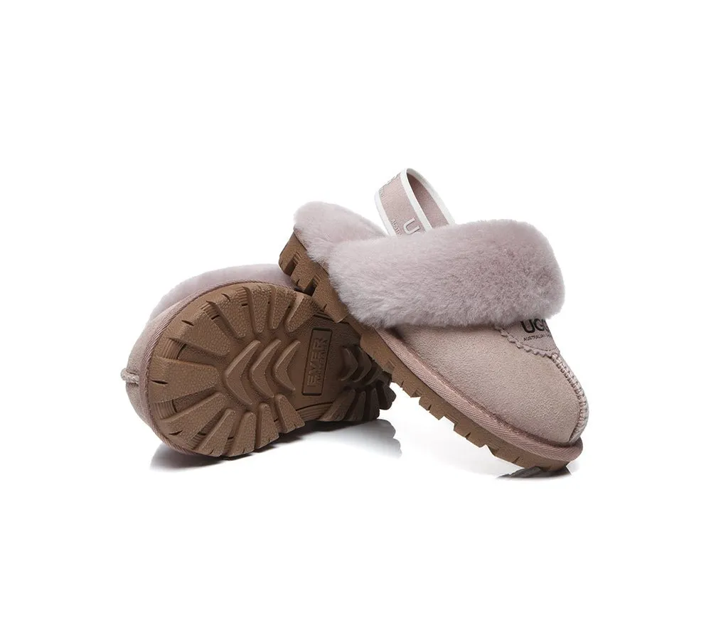 Kids Ugg Slingback Slippers Sandals Waffle Plus