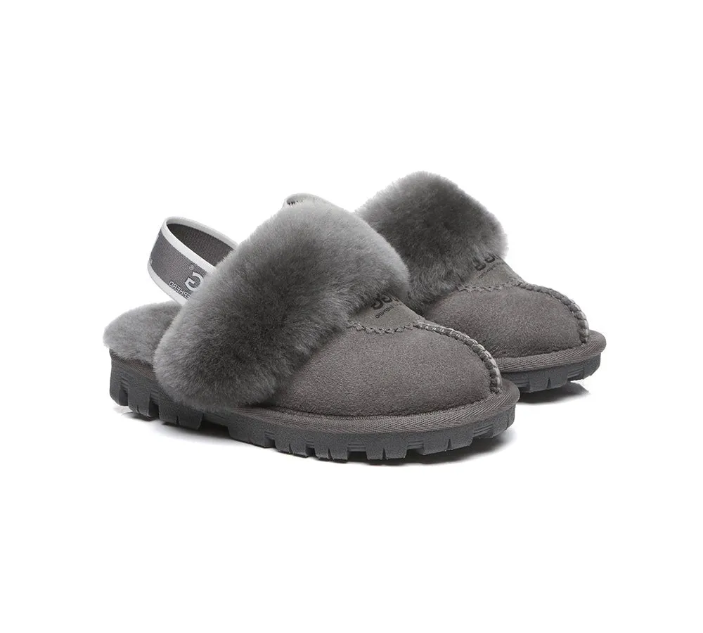 Kids Ugg Slingback Slippers Sandals Waffle Plus