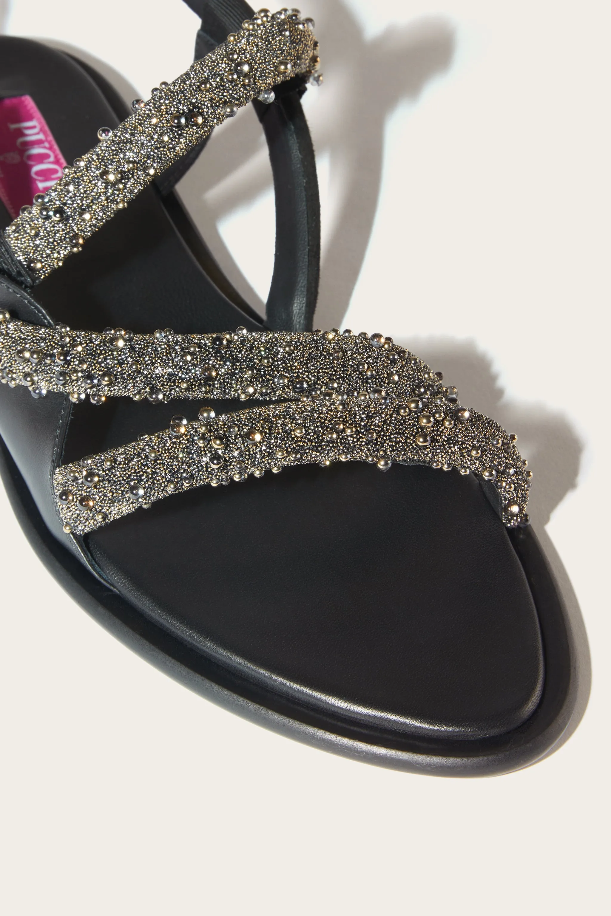 Lee Bead-Embellished Sandals