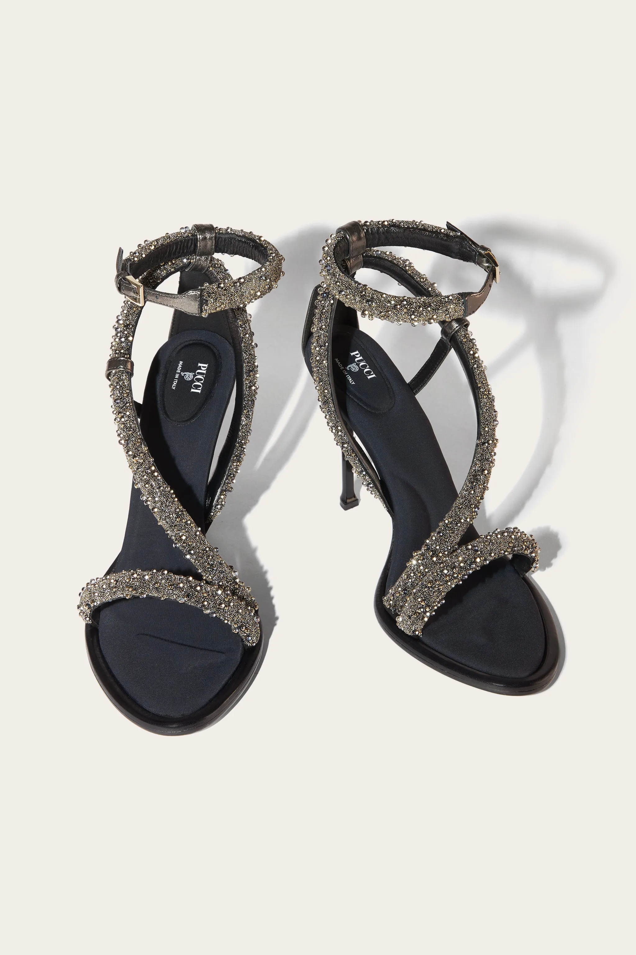 Lee Bead-Embellished Sandals