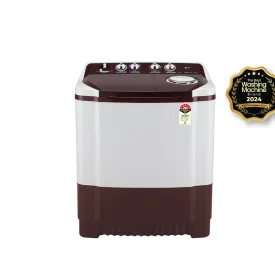 LG 8.5Kg Semi Automatic Top Load Washing Machine, Roller Jet Pulsator   Soak, Burgundy