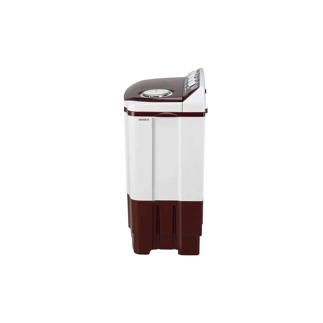 LG 8.5Kg Semi Automatic Top Load Washing Machine, Roller Jet Pulsator   Soak, Burgundy