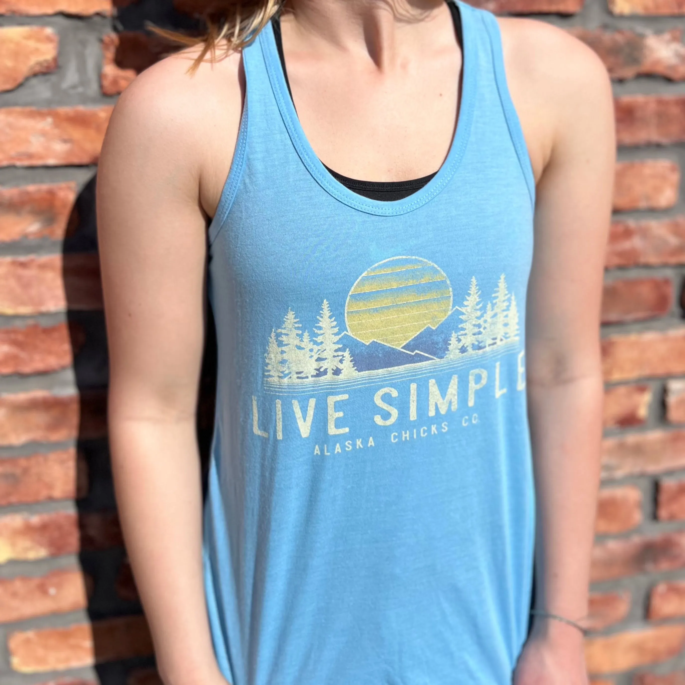 Live Simple Sunset Tank