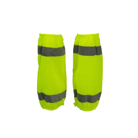 LMG-CE ANSI Class E Lime Mesh Reflective Leggings/Gaiters With Adjustable Velcro Closures