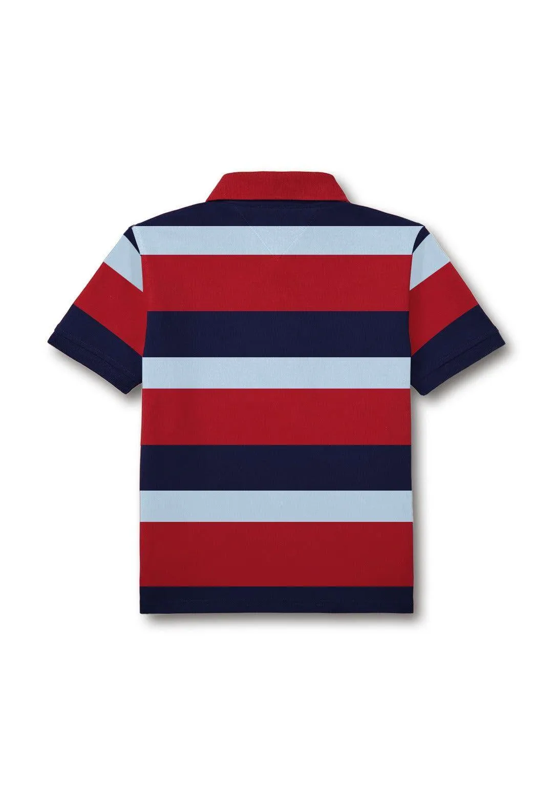 Maroon Striper Kids POLO