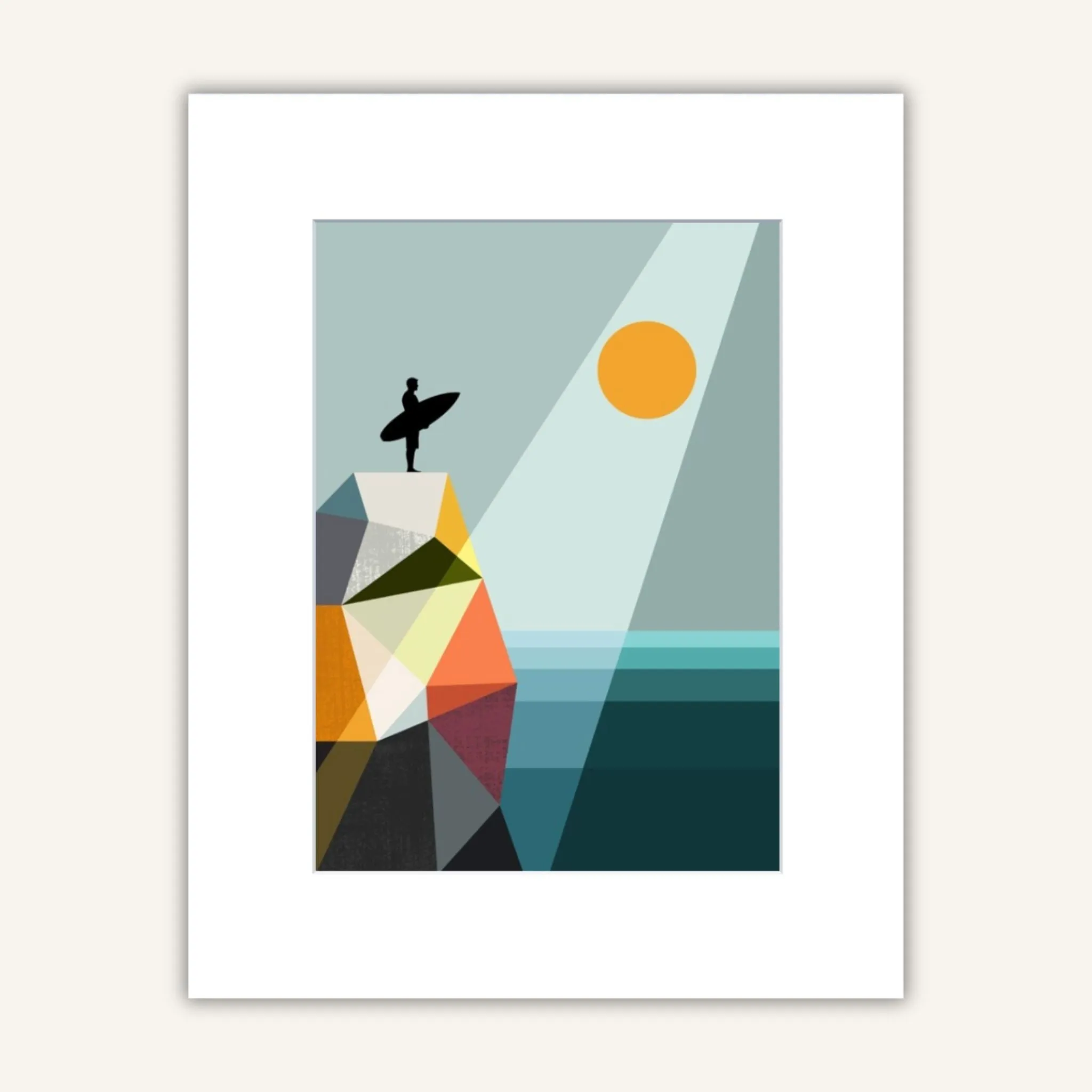 Matted Print - Surfer