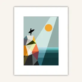 Matted Print - Surfer