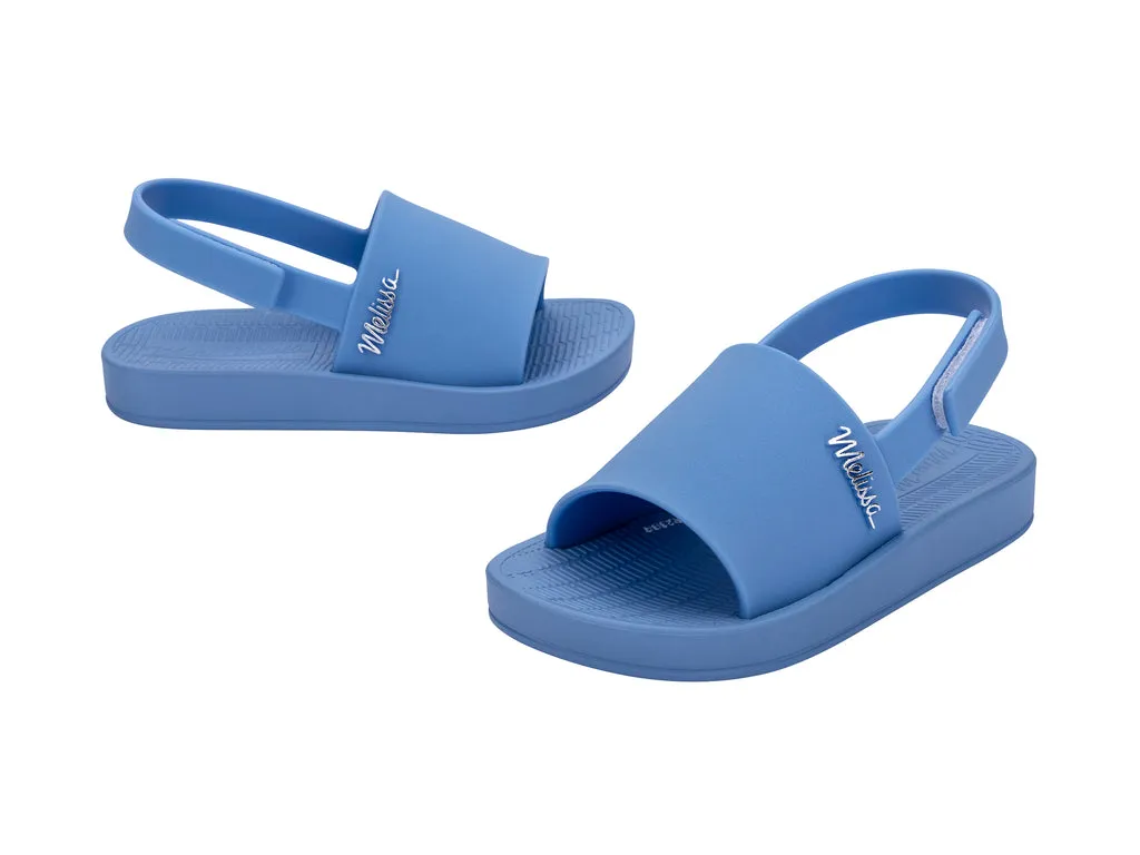 Mini Melissa Sun Sunset Blue Flat Sandals For Babies