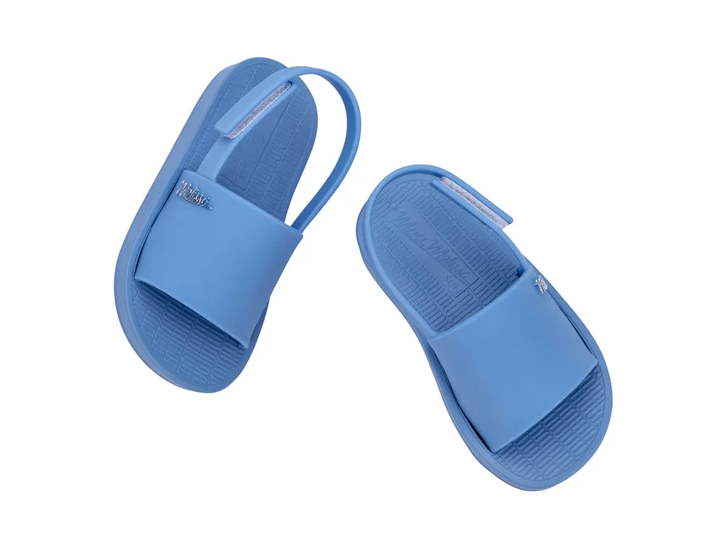 Mini Melissa Sun Sunset Blue Flat Sandals For Babies