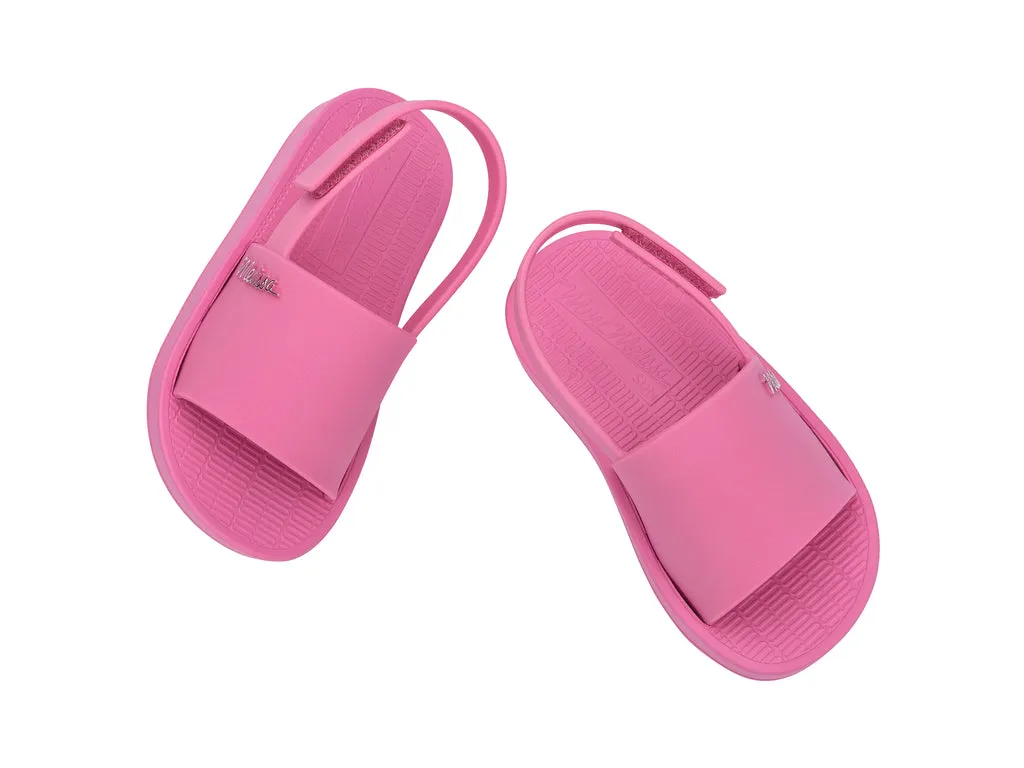 Mini Melissa Sun Sunset Pink Flat Sandals For Babies