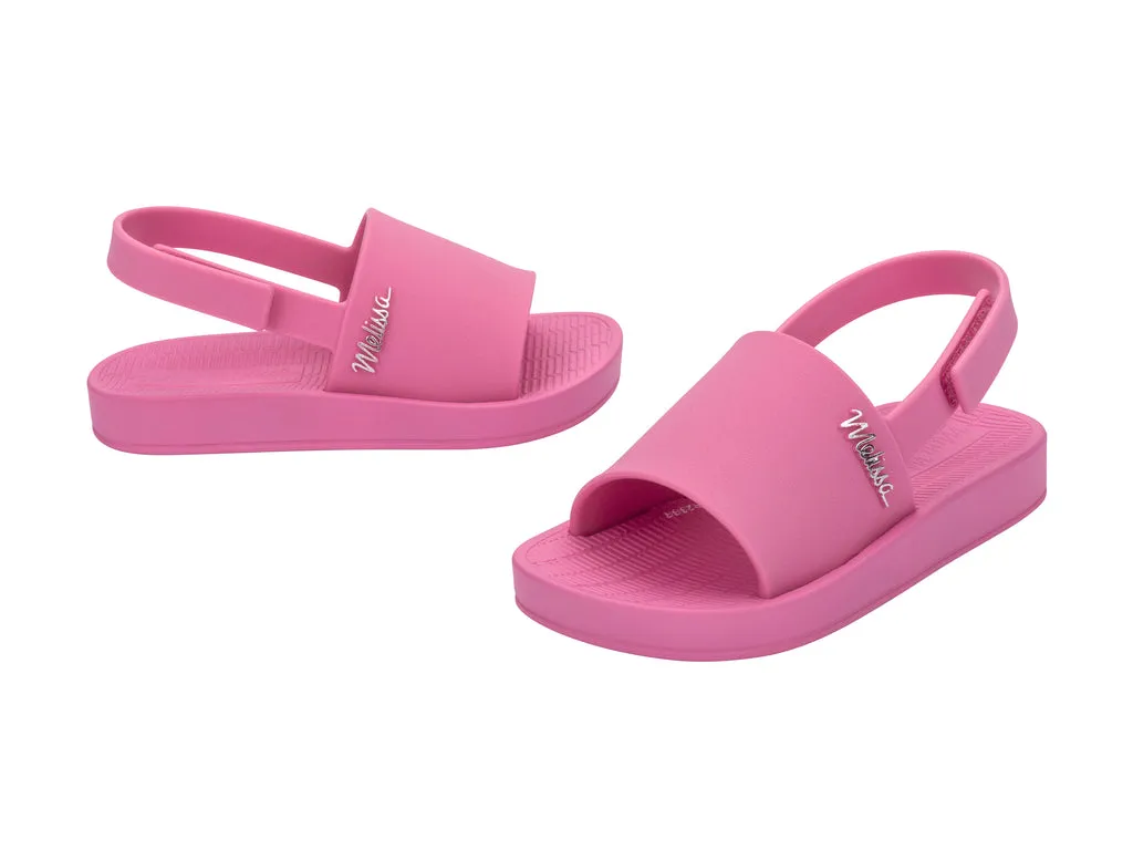 Mini Melissa Sun Sunset Pink Flat Sandals For Babies