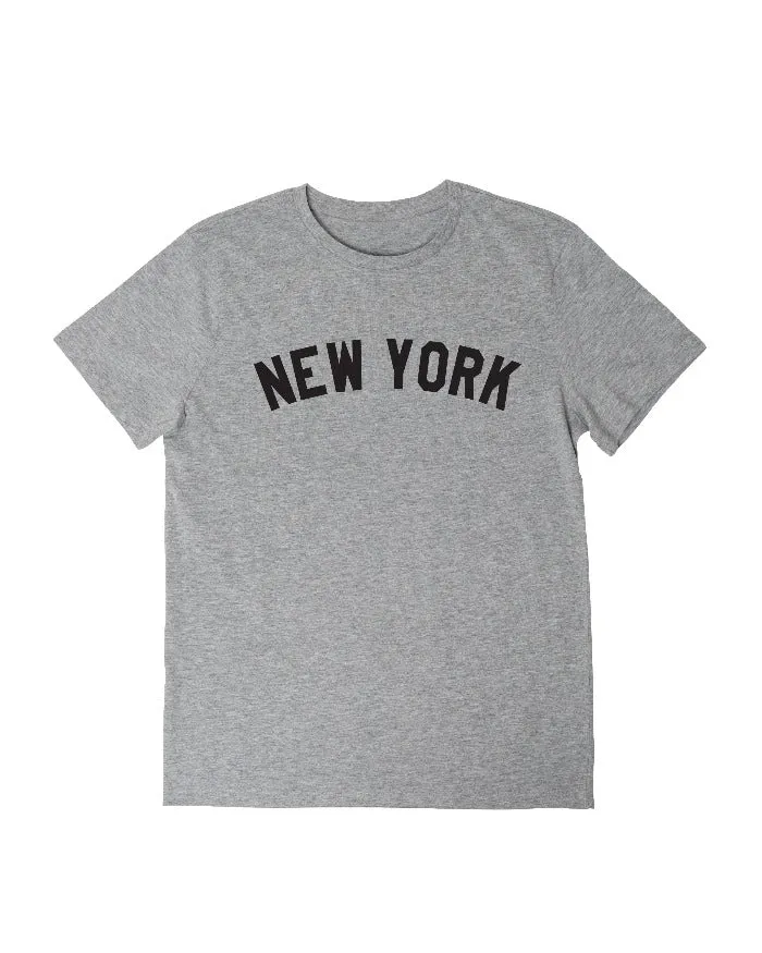 New York Basic T-Shirt - Heather Grey