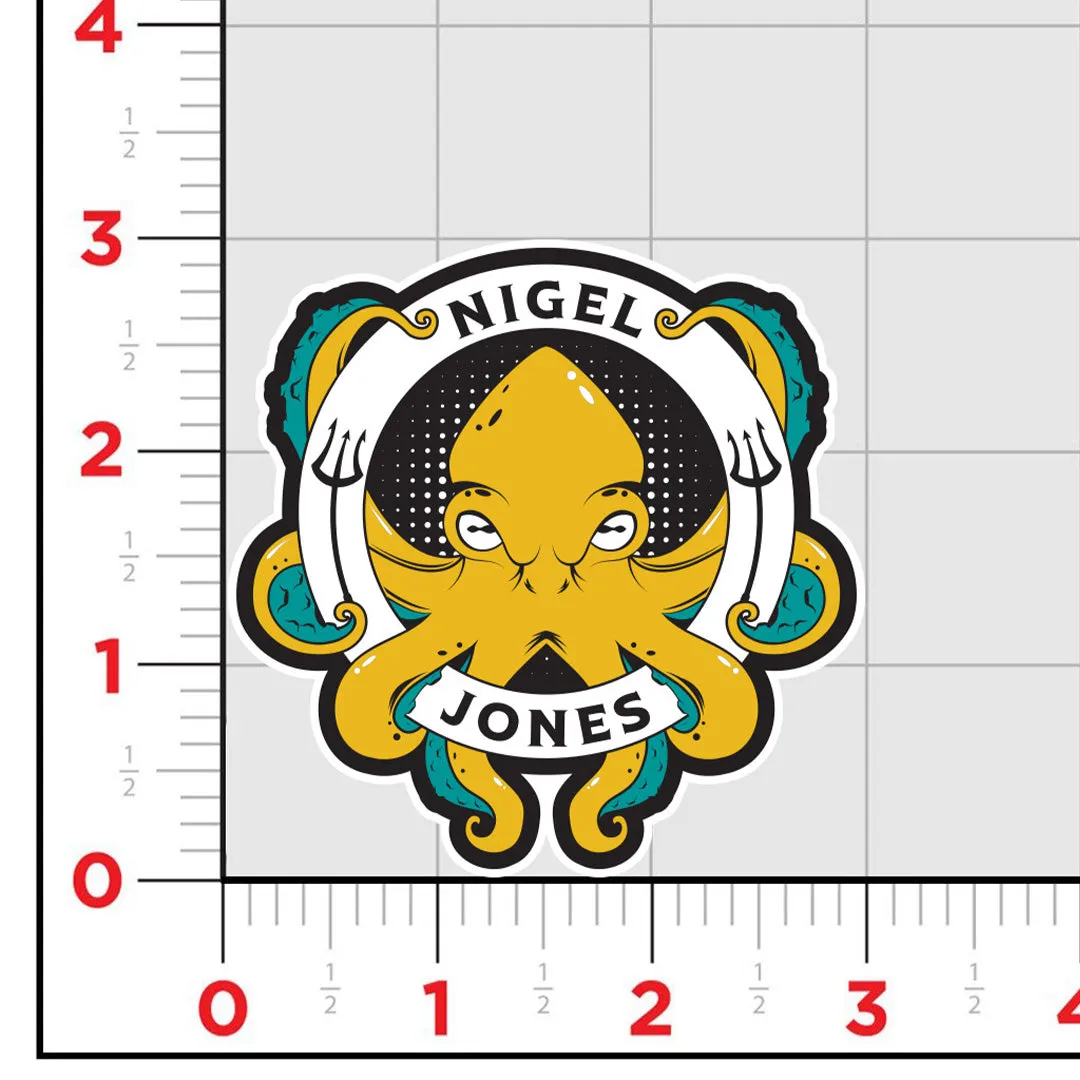 Nigel Jones Logo Sticker