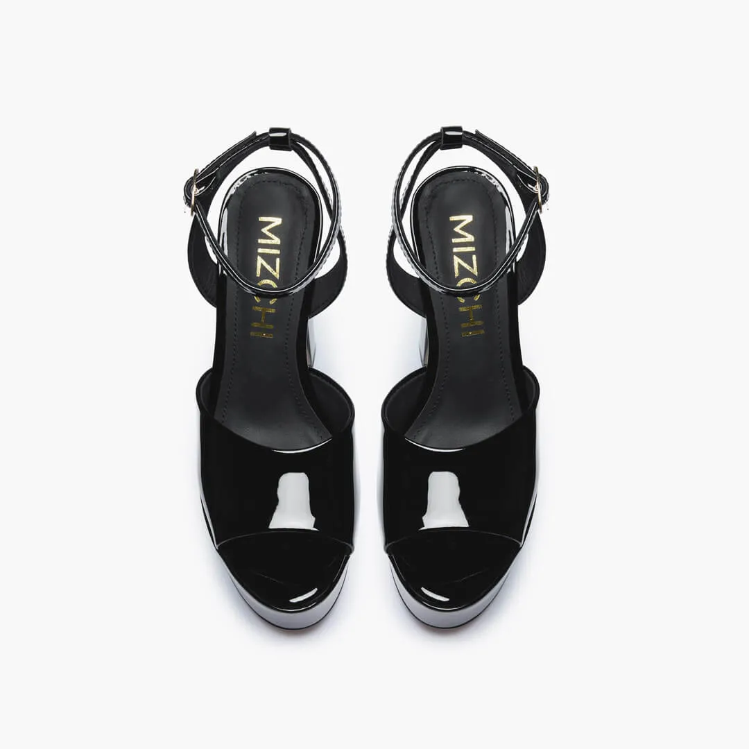 *NOMES 13 - black patent platform