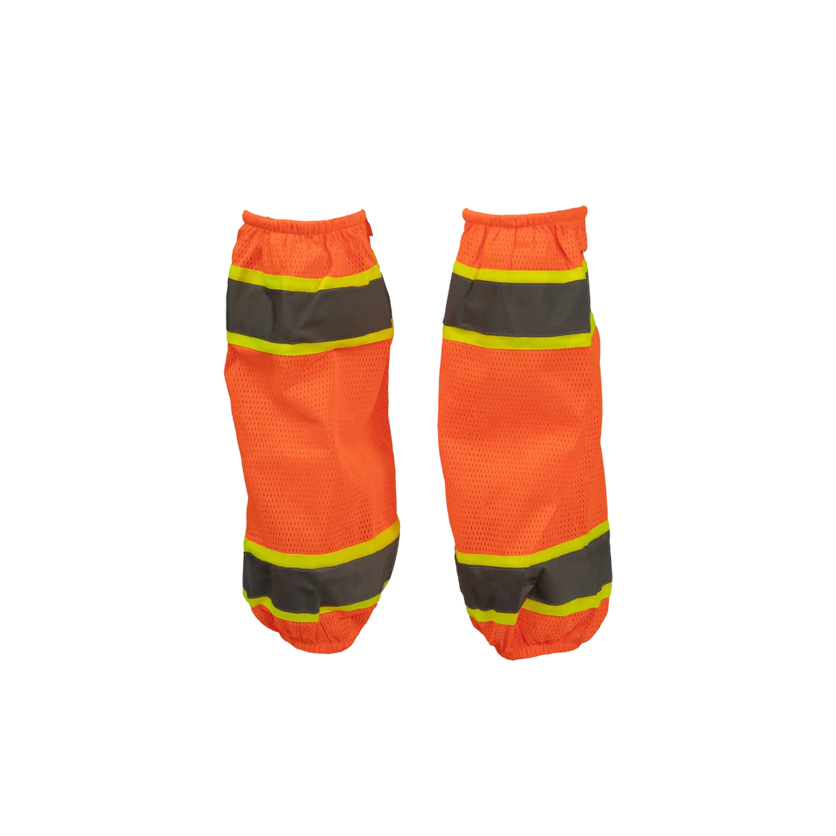 OMGL-CE ANSI Class E Orange Mesh/Lime Contrast Reflective Leggings With Adjustable Velcro Closures