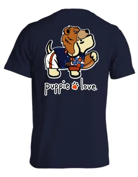 ORANGE AND NAVY MASCOT PUP