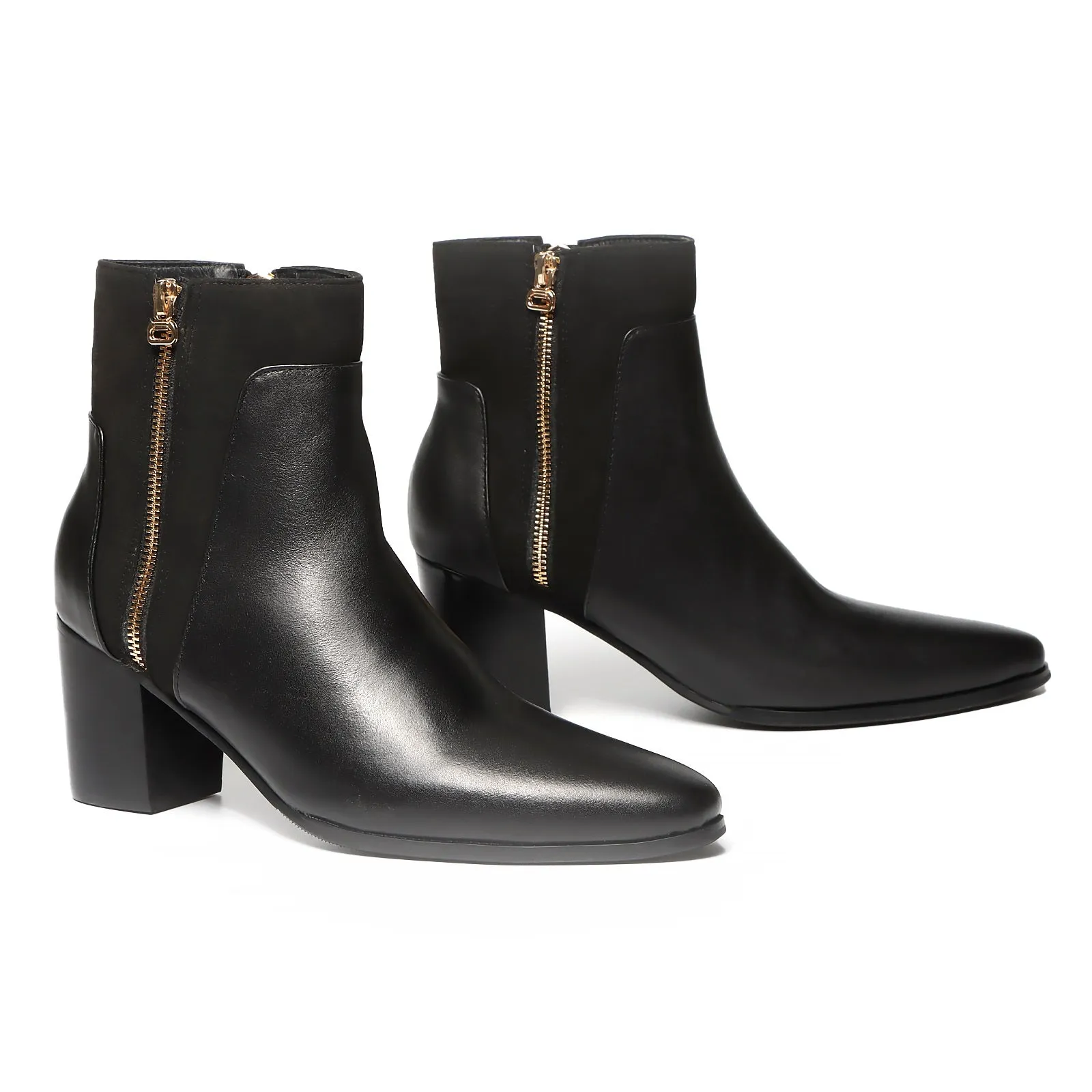 Pointed Zip Men Boots