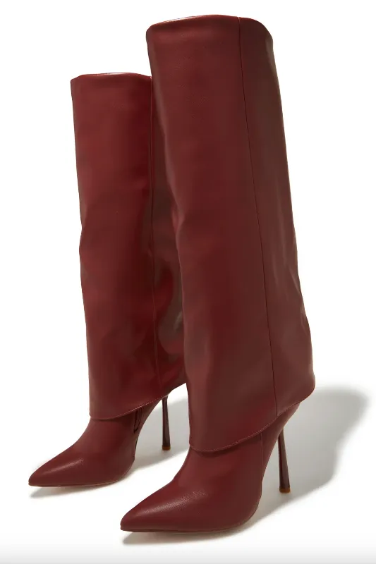 Pointy Toe & Heel High Boot