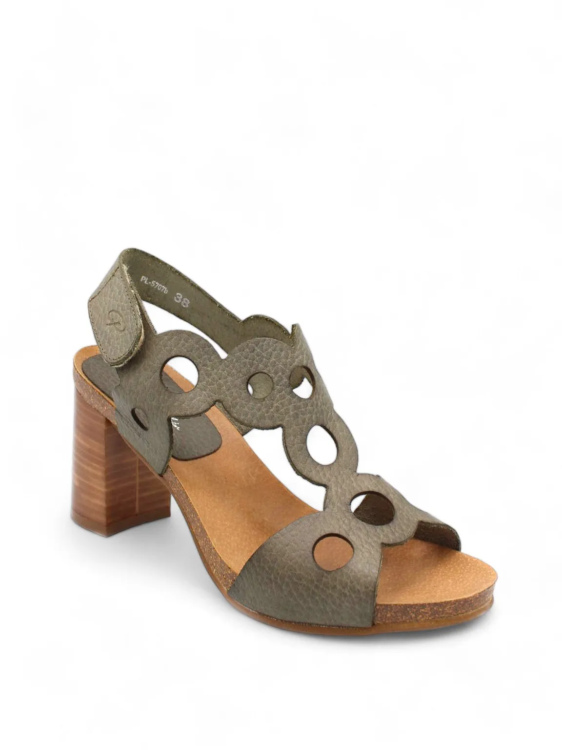 Priti Geometric Heel Sandals