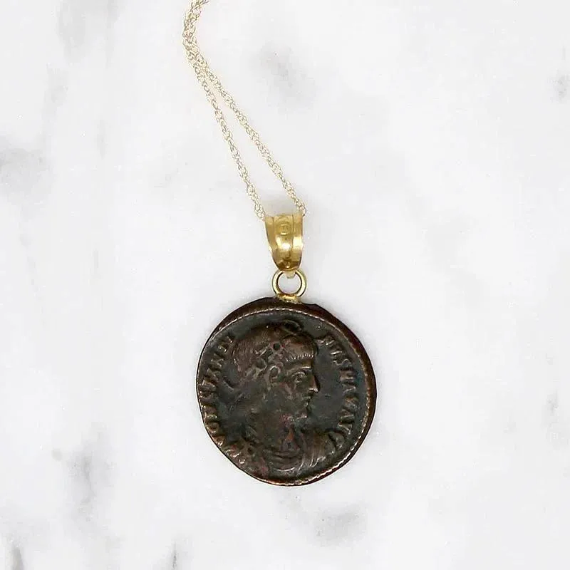 "CONSTANTINVS MAX AVG" Ancient Roman Coin Pendant