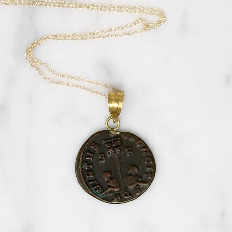 "Courage of the Army" Roman Empire Coin Necklace