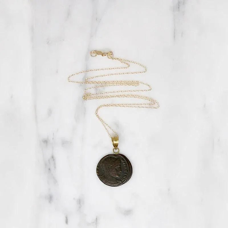 "Courage of the Army" Roman Empire Coin Necklace