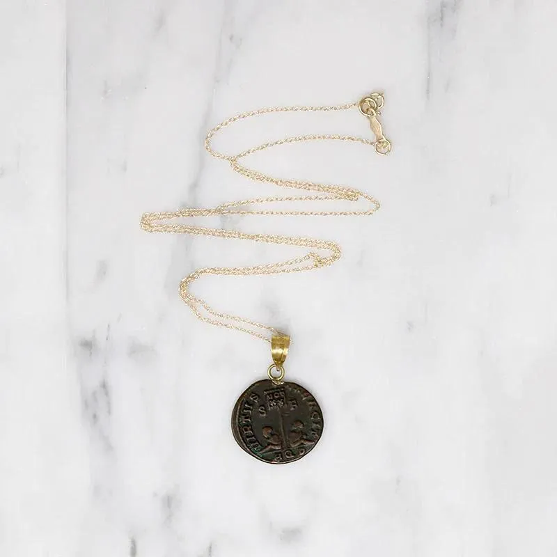 "Courage of the Army" Roman Empire Coin Necklace