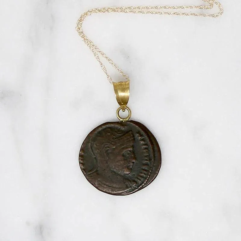 "Courage of the Army" Roman Empire Coin Necklace