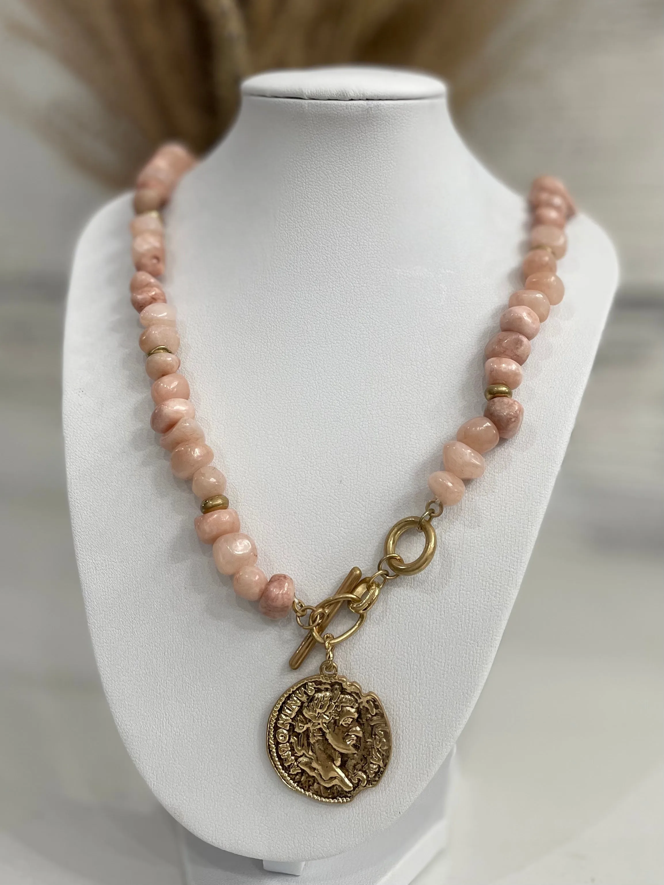 Roman Necklace  - Pink