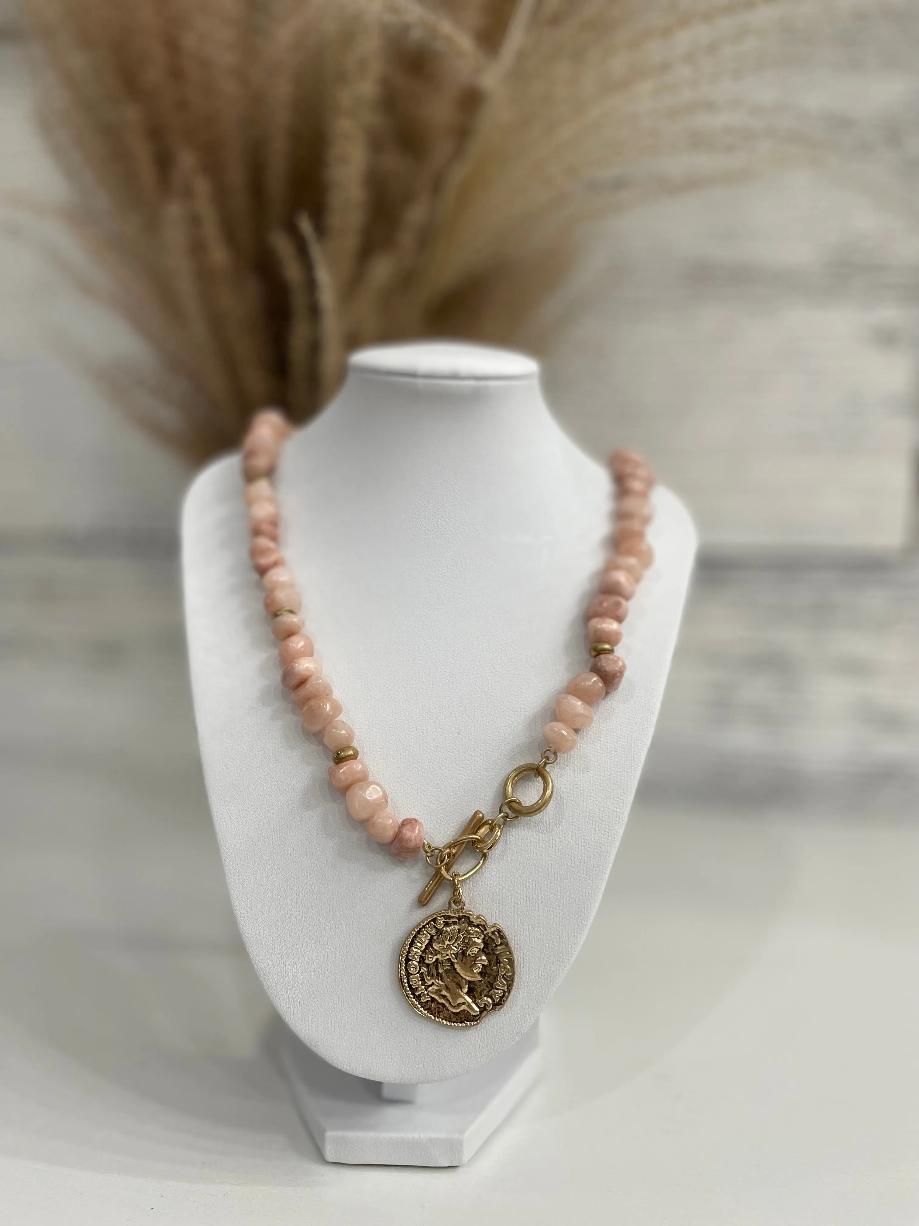 Roman Necklace  - Pink